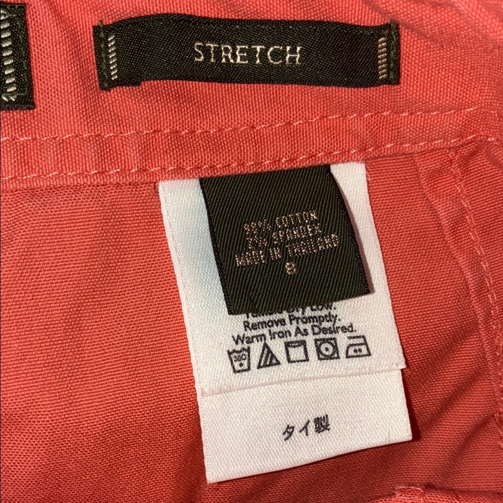 Salmon Colored Eddie Bauer Denim Skirt Size 8 - Picture 5 of 5